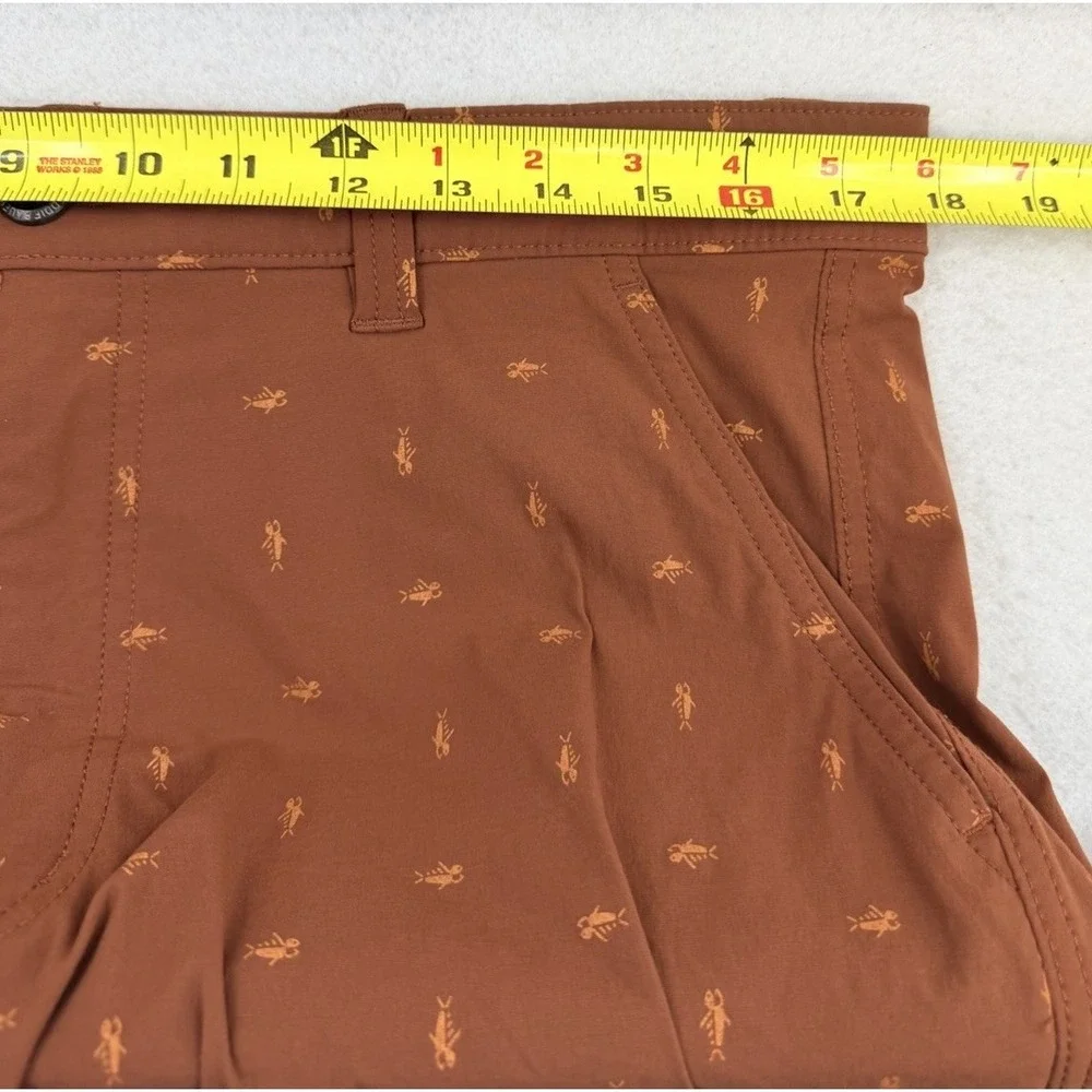 Eddie Bauer TraveX Shorts Mens 35 Burnt Orange 9